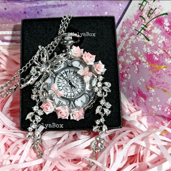 11F119BFBAADAC80FB82D13C7418DFF8 Handcrafted Butterfly Pocket Watch